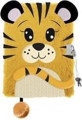 Actual product image Majewski Tagebuch mit Vorhängeschloss A5/96K, haariger Tiger (A5, Lined)