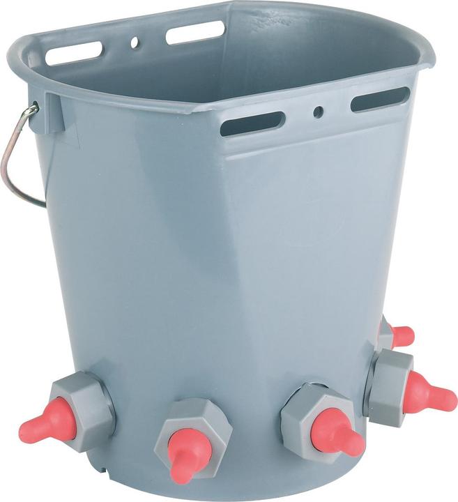 Kerbl Seau d'agneau avec 5 ventouses courtes