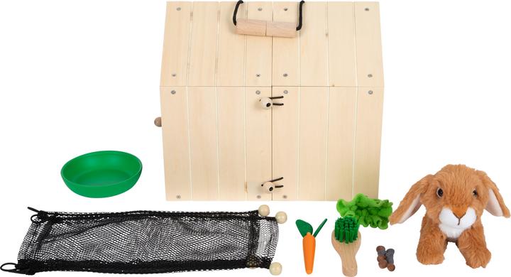 Actual product image small foot Rabbit hutch with run