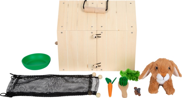 Actual product image small foot Rabbit hutch with run