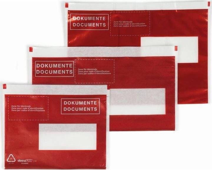 Image du produit Docufix BÜROLINE C5 306284 rouge/noir pièce (C5, 250 pièce(s))