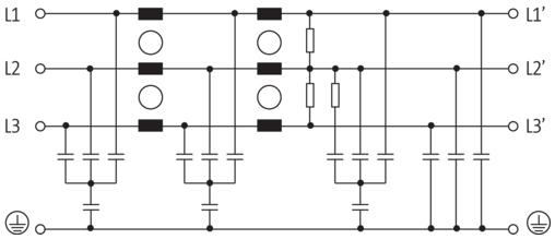 Produktbild Murr Elektronik Murrelektronik Netzentstörfilter MEF 3/2 12 A T