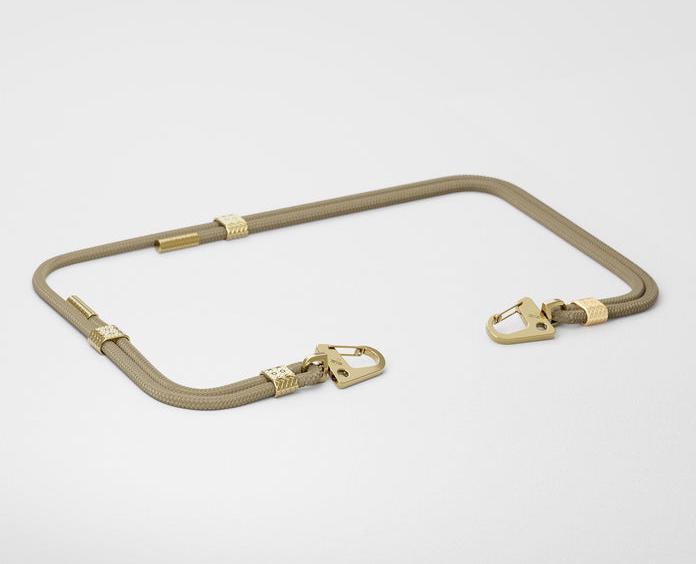 Actual product image XOUXOU Taupe Carabiner Strap (One Size)