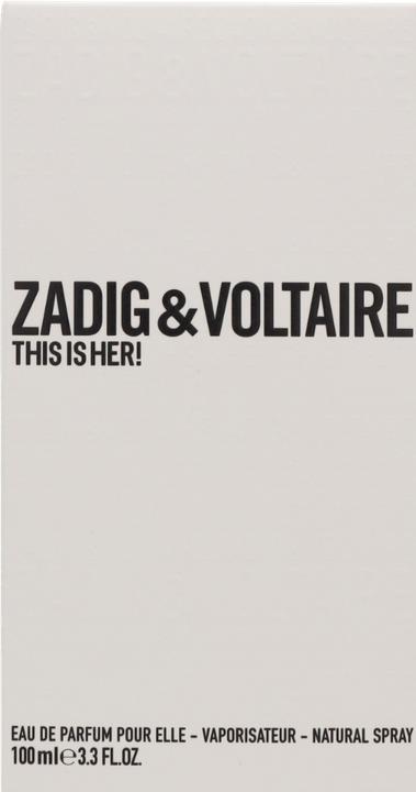 Actual product image Zadig & Voltaire This Is Her (Eau de parfum, 100 ml)
