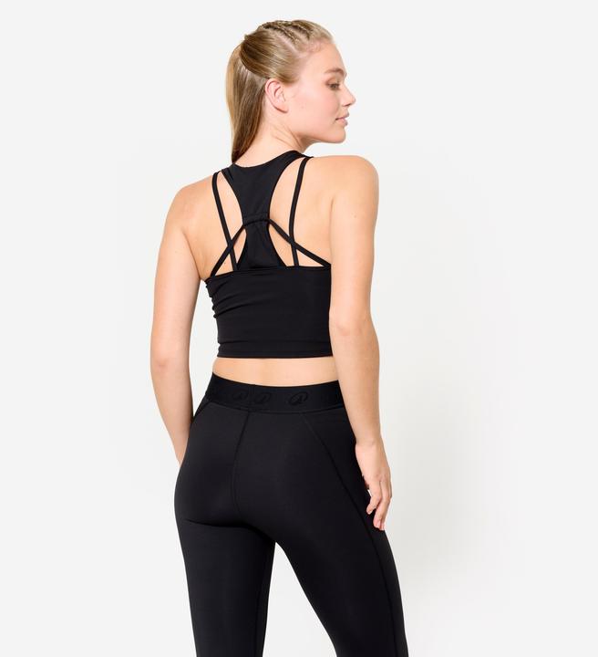 Produktbild Domyos Crop Top Damen enganliegend - schwarz (XS)