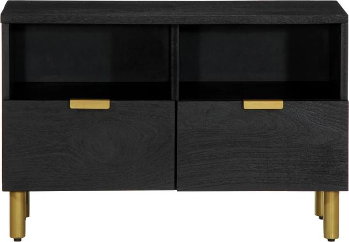 Image du produit vidaXL Armoire TV Lowboard Meuble TV Noir Matériaux dérivés du bois (70 x 33 x 46 cm)