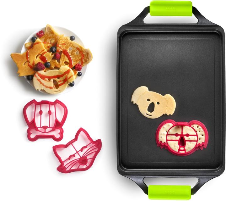 Immagine prodotto Ibili Set von 3 Pancake-Formen Silikon Backformen für Pancakes in 3 Formen