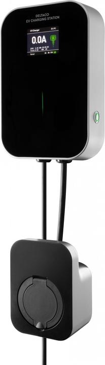 Actual product image Deltaco Wallbox 1-phase, 240 volt household current, type 2 socket, 6-16 A, 3.6 kW (Type 2, 3.60 kW, 16 A)