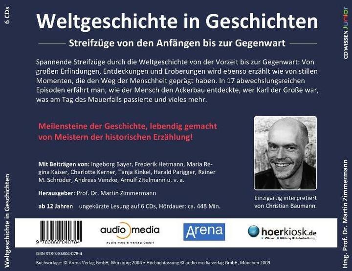 Produktbild Weltgeschichte in Geschichten (Volkerua, Ingeborg/Bentele, Günther/Ebersbach, Bayer, Deutsch)