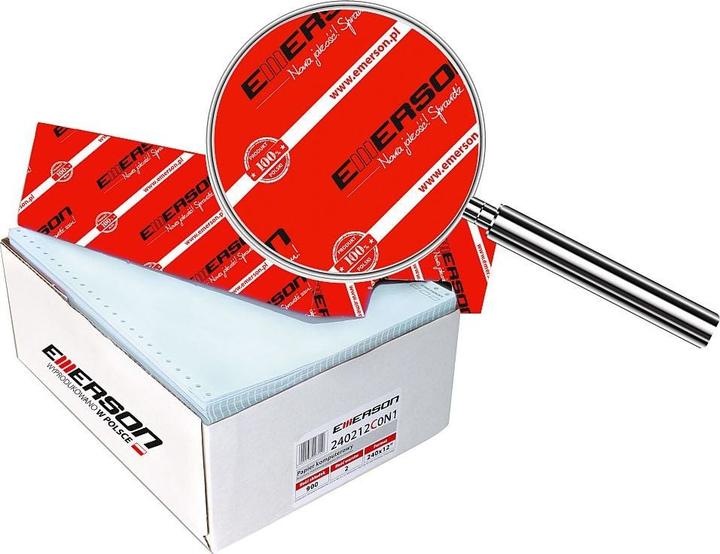 Emerson 2-ply dot matrix printer paper 240x12" 60g 900 sheets