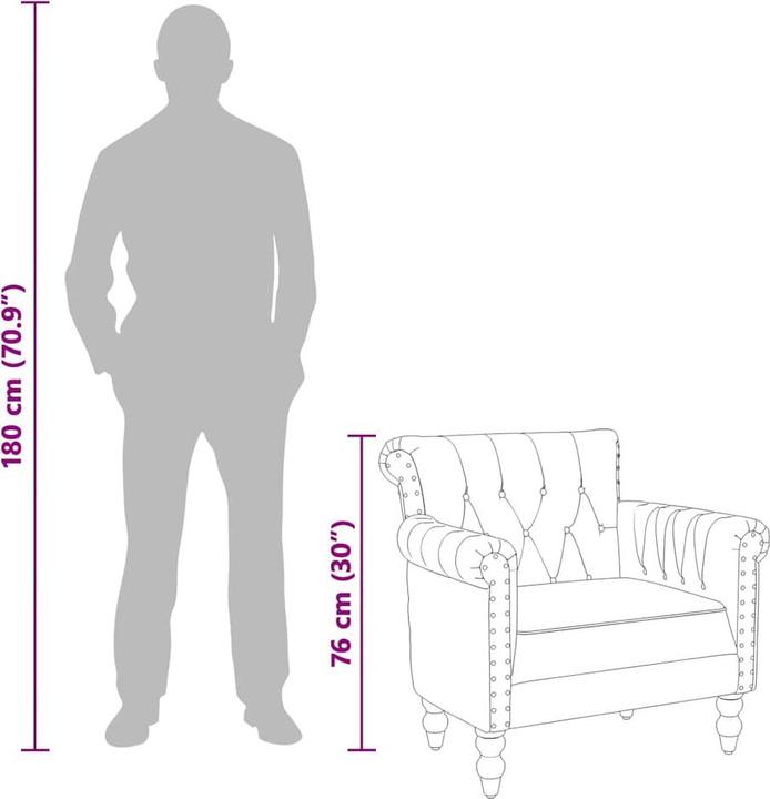 Actual product image vidaXL Sessel