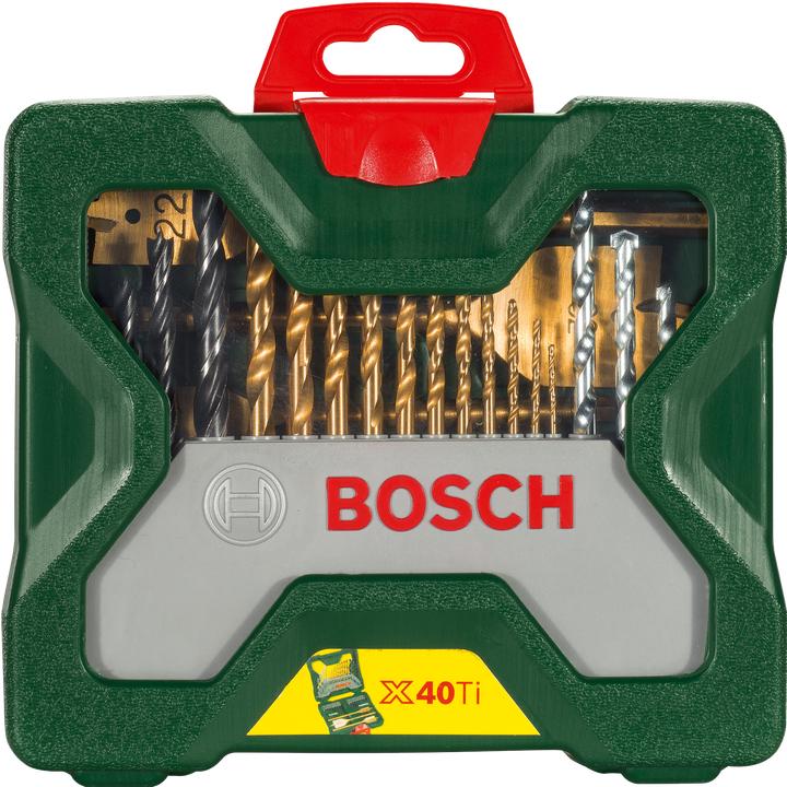 Produktbild Bosch Zubehör X-Line TiN-beschichtetes Set, 40-tlg. (1.5 mm, 2 mm, 2.5 mm, 3 mm, 3.5 mm, 4 mm, 4.5 mm, 5 mm, 5.5 mm, 6 mm, 6.5 mm, 7 mm, 7.5 mm, 8 mm, 8.5 mm, 9 mm, 9.5 mm, 10 mm, 10.5 mm, 11 mm, 16 mm, 22 mm, 32 mm)