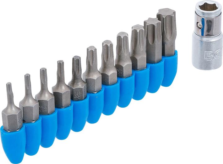 Image du produit BGS Jeu d’embouts 6,3 mm (1/4") profil T (pour Torx) 11 pièces