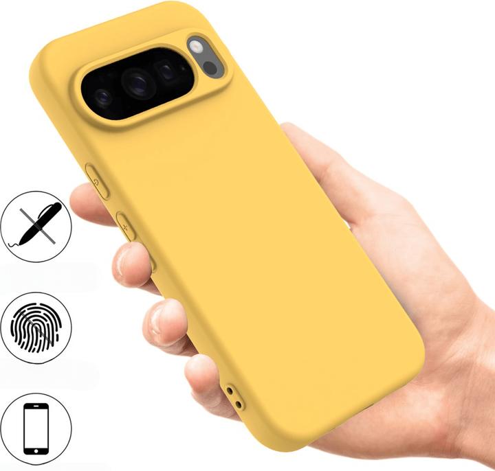 Actual product image Cover-Discount Google Pixel 10 / 10 Pro - Silikon Gummi Hülle mit Riemen (Google Pixel 10 Pro, Google Pixel 10)