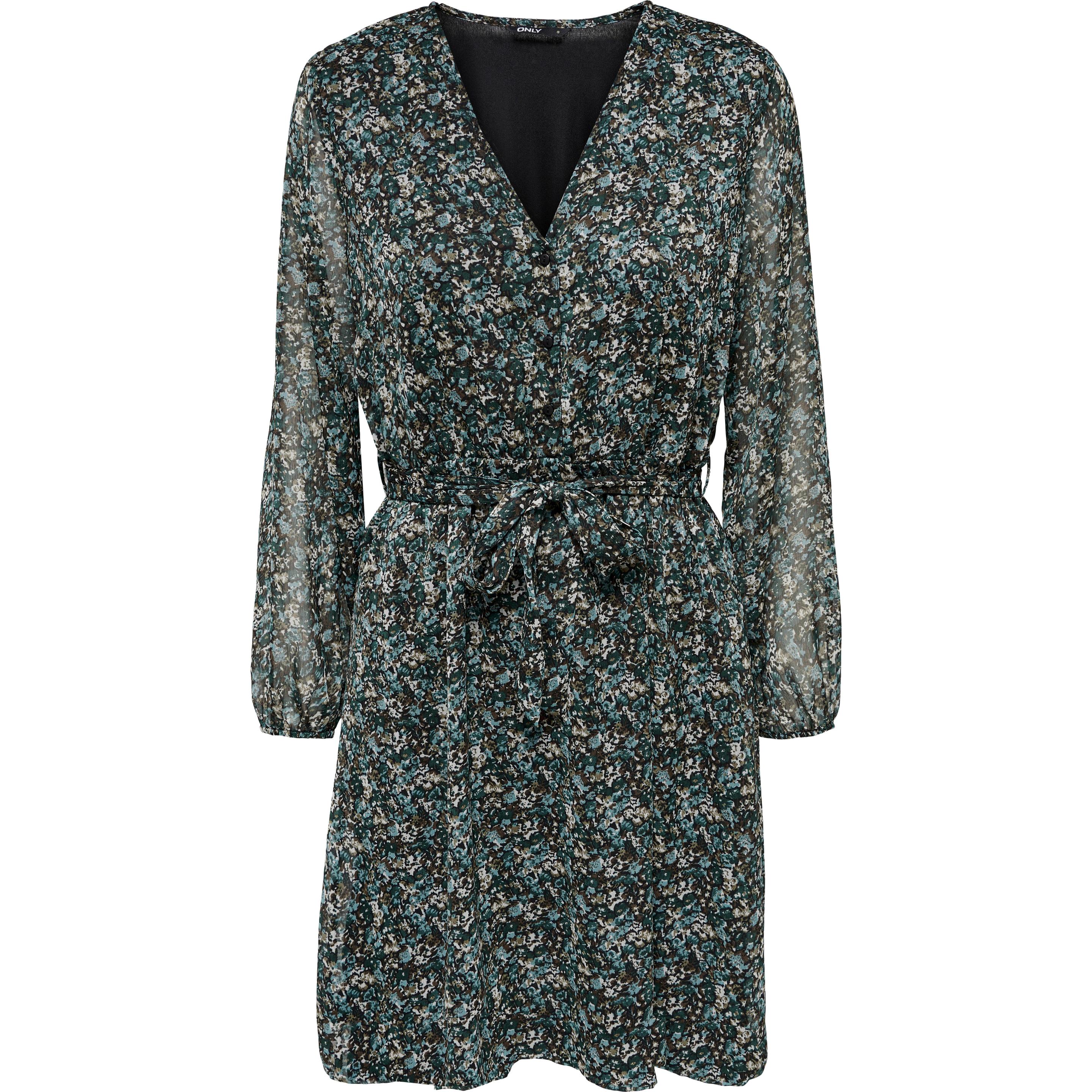 Only, Damen, Kleider, Kurz Kleid, Grün, (XS)