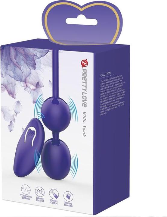 Actual product image Pretty Love Willie Youth Remote Control & Violet Vibration