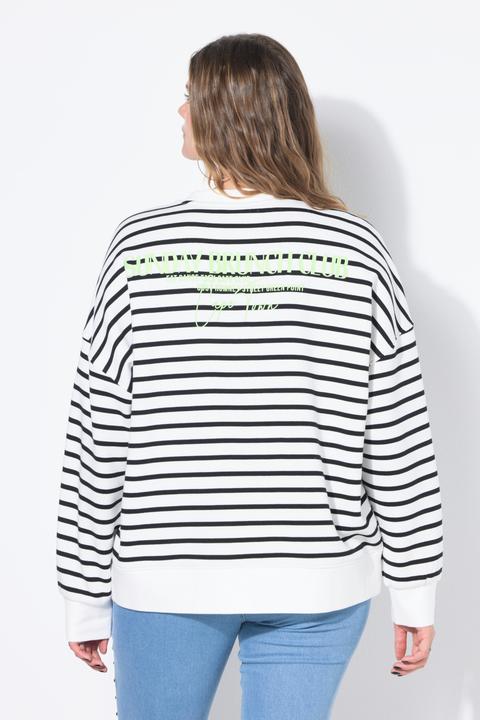 Actual product image Studio Untold Sweatshirt, oversized, Ringel, Statement (46, 48)