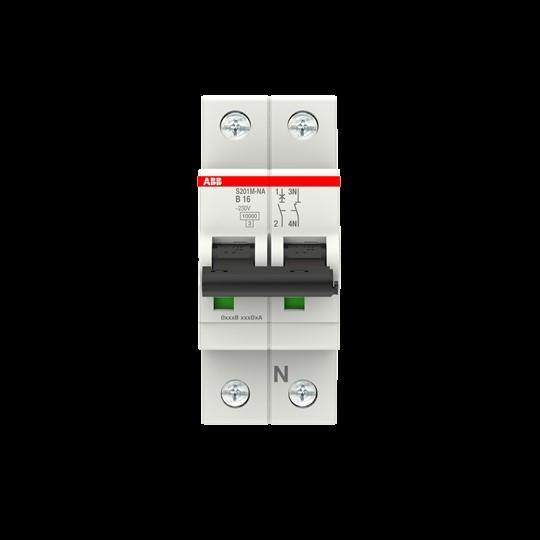 Produktbild ABB S201M-B16-NA Sicherungsautomat 16A pro M compact 1p+NA