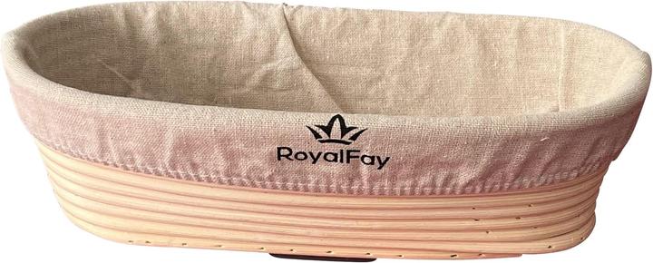 Produktbild RoyalFay Gärkörbchen oval mit Leinengärtuch