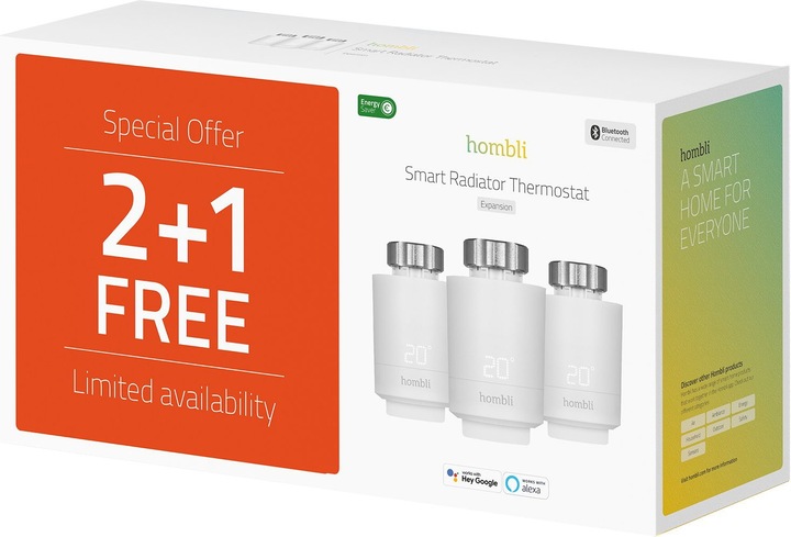 Actual product image Hombli Smart Radiator Thermostat Expansion pack