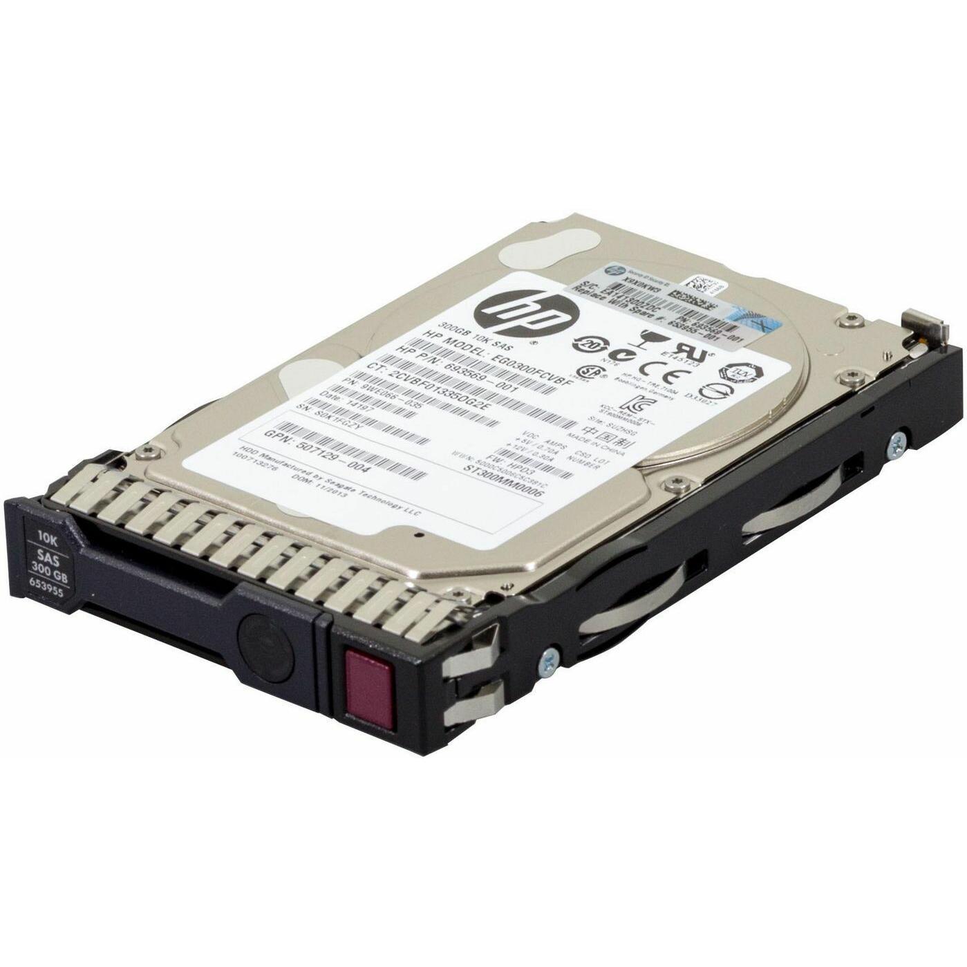 HPE 300 Gb SAS 10.000Rpm 2.5 Inch (0.30 TB, 2.5"), Festplatte