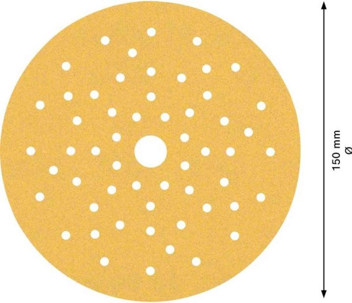 Actual product image Bosch Professional Zubehör Expert C470 Sandpaper multi-hole for random orbital sander, 150 mm, G 120, 50 pcs. (120)
