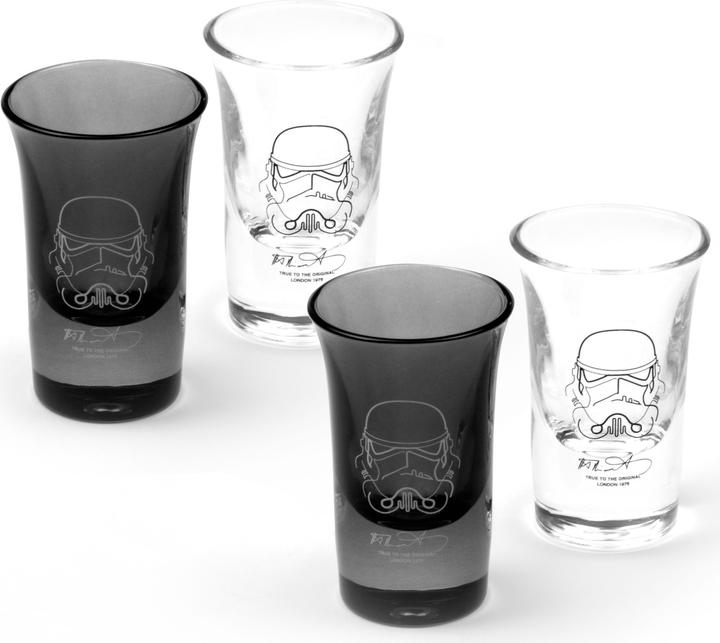 Original Stormtrooper Shot Gläser (4er Set) (0.30 dl, 4 x, Shot glass)