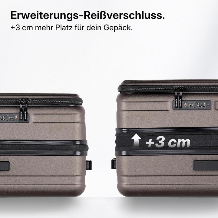 Actual product image Münicase 3-teiliges Hartschalen-Trolley-Set (34 l)