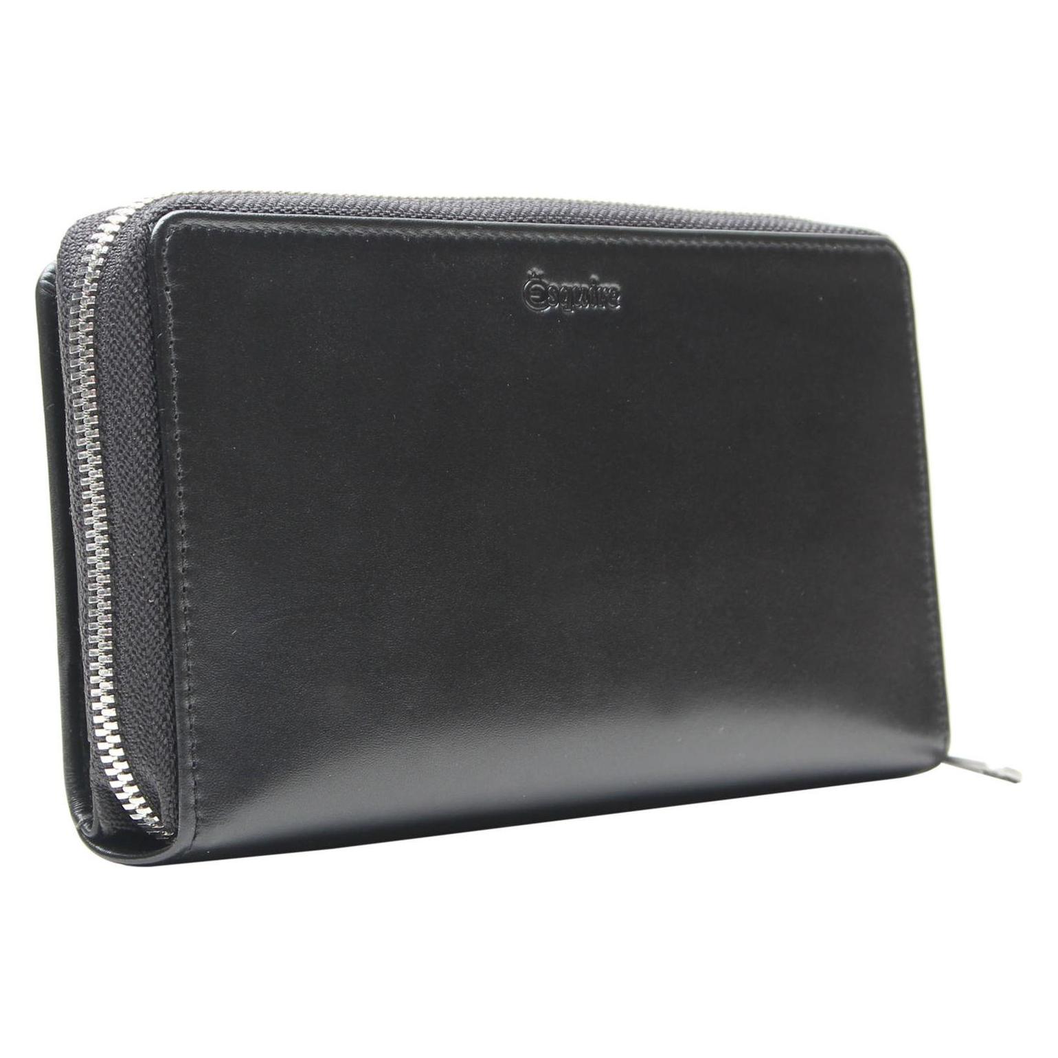 Esquire, Damen, Portemonnaie, New Silk Wallet, Schwarz