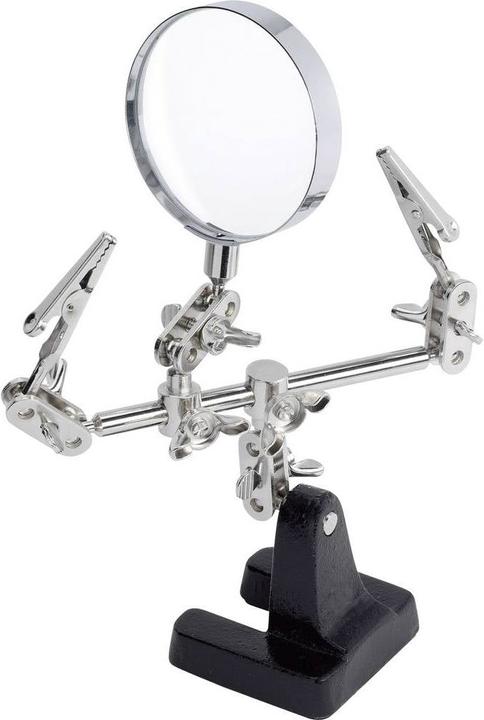 Productafbeelding Toolcraft Derde hand met echte glazen loep