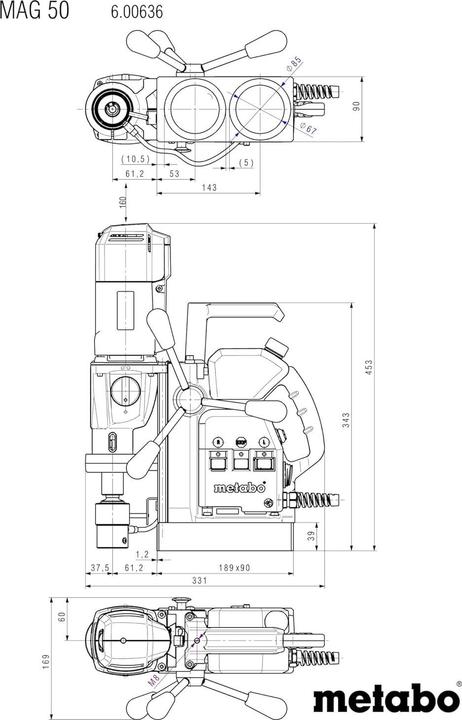 Produktbild Metabo Magnetkernbohrmaschine