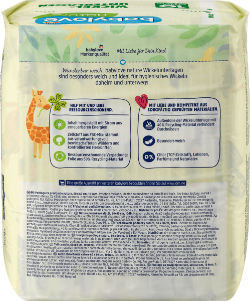 Actual product image dm babylove Changing pads