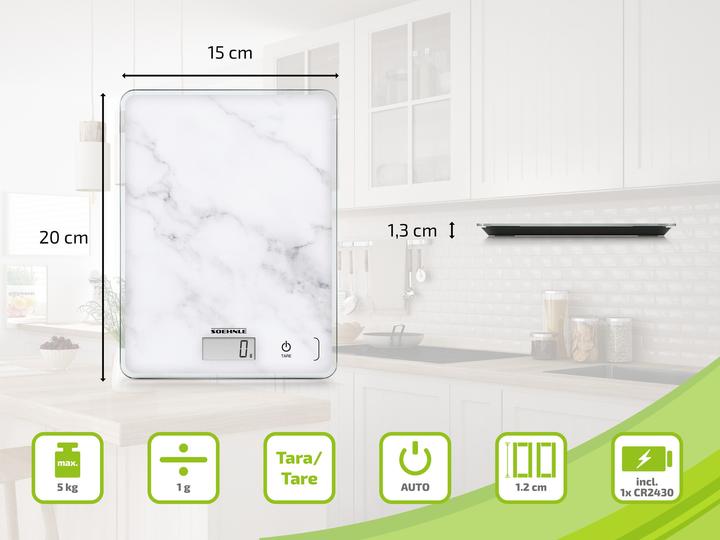Produktbild Soehnle Page Compact 300 Marble