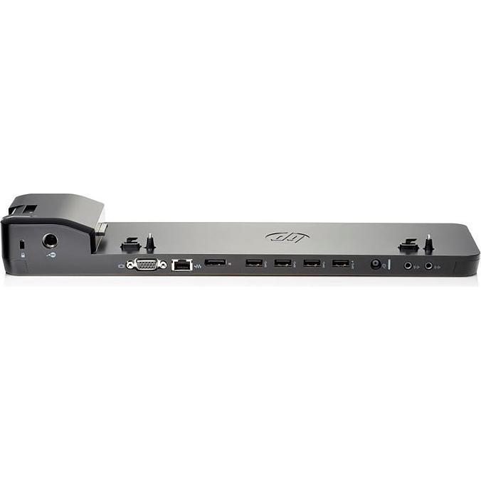 HP HPI UltraSlim Docking Station (Docking Port, 1 Ports), Dockingstation + USB Hub, Schwarz