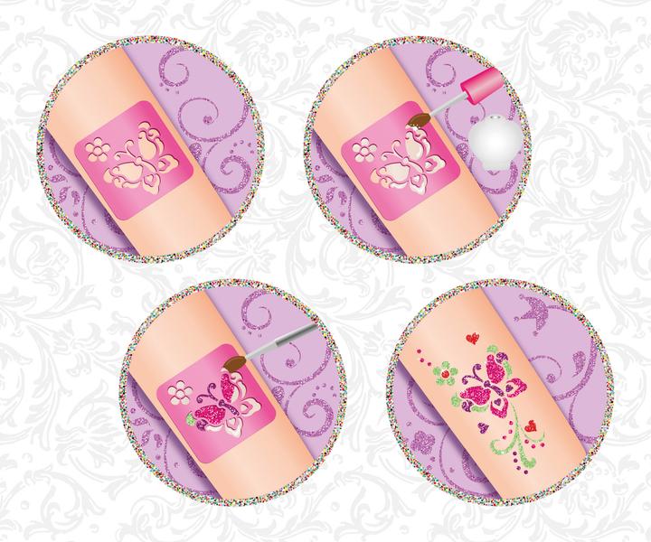 Actual product image Lena Glitter Tattoo