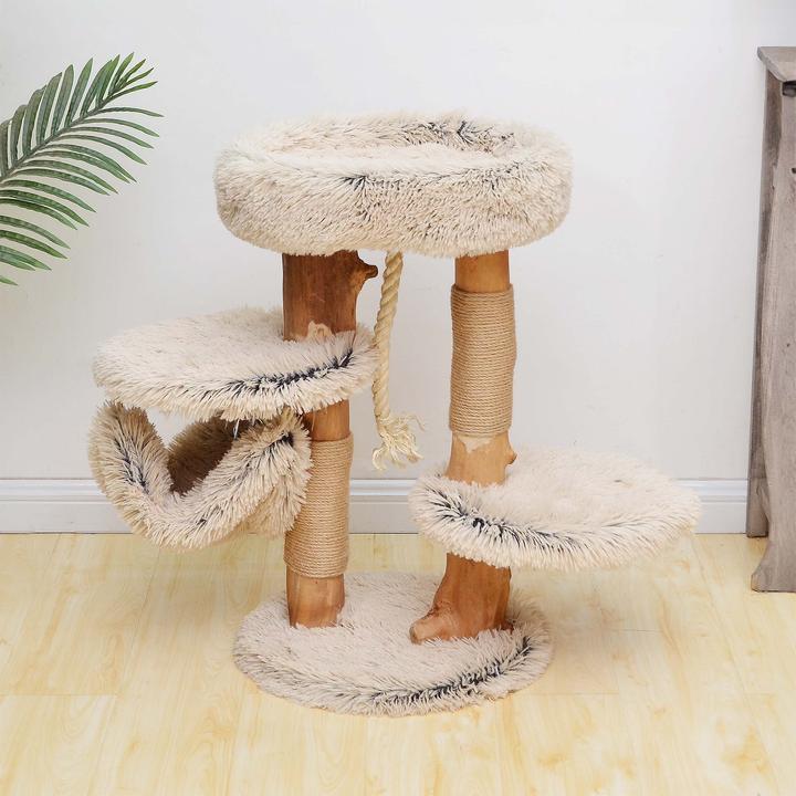 Actual product image Fudajo Designer scratching post (87.50 cm, Brown, Cream)