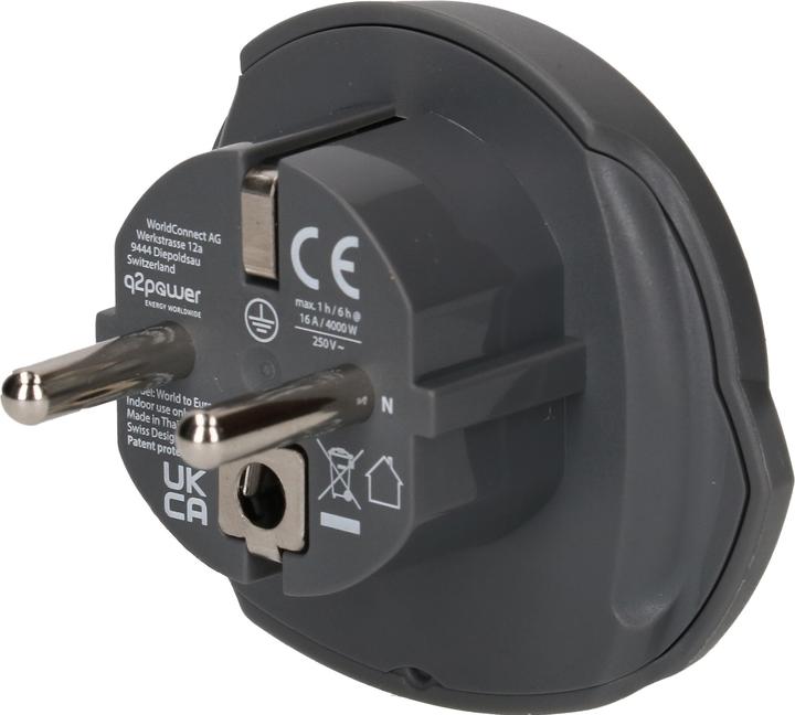 Actual product image Q2 Power Q2Power Reiseadapter