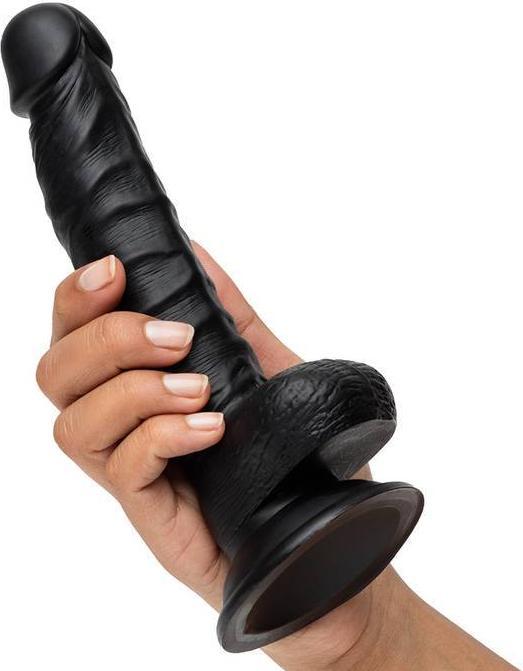 Actual product image Lovehoney Classic Realistic Dildo 8 Inch Black