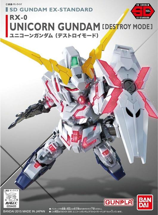 Immagine prodotto Bandai Namco GUNDAM - SD Gundam EX-Standard 005 Unicorn (Modalità Distruzione) - Model Kit