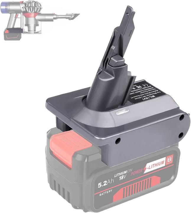 Actual product image Btrui Adapter EIN18V7 für Einhell 18V Akku auf Dyson V7 Staubsauger