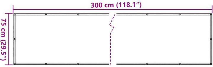 Produktbild vidaXL Sichtschutz Balkon (75 cm)