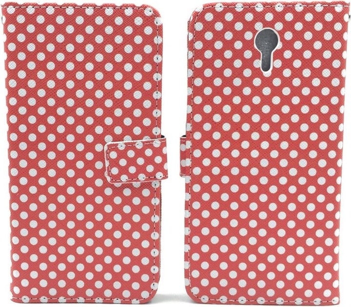 Produktbild König Design Schutz Hülle für Lenovo ZUK Z1 Polka Dot Rot Tasche Case Cover + 1 Panzer Schutz Glas (Lenovo Zuk Z1)