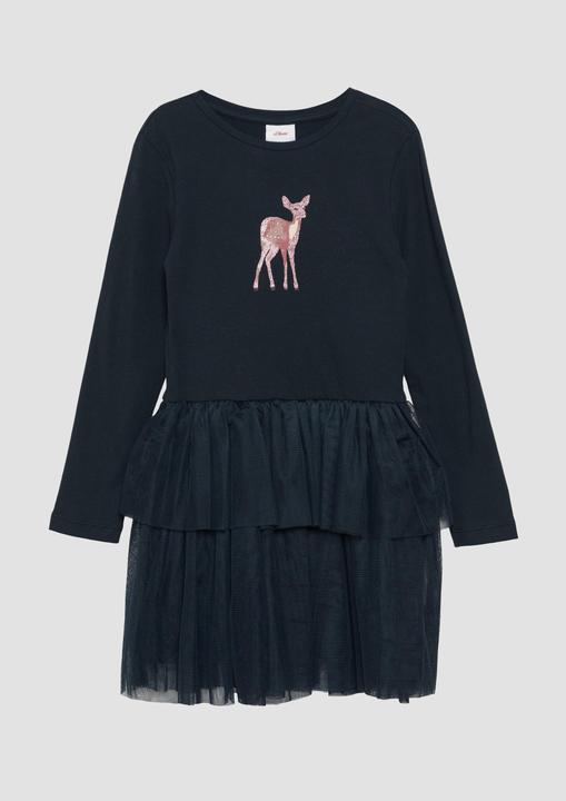 Produktbild S.Oliver Kleid Volantkleid mit Glitzerprint (92)