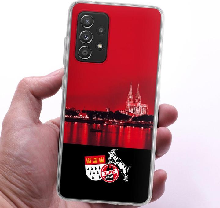 Actual product image DeinDesign Silikon Hülle für Samsung Galaxy A52s 5G Handyhülle Case Smartphone Schutzhülle 1. FC Köln (Samsung Galaxy A52s 5G)