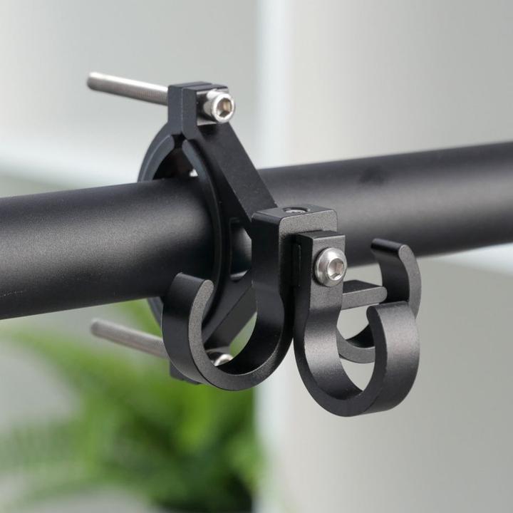 Actual product image OEM Bicycle accessory Hook for shopping with three loops for bike / scooter aluminum FS366-001 black