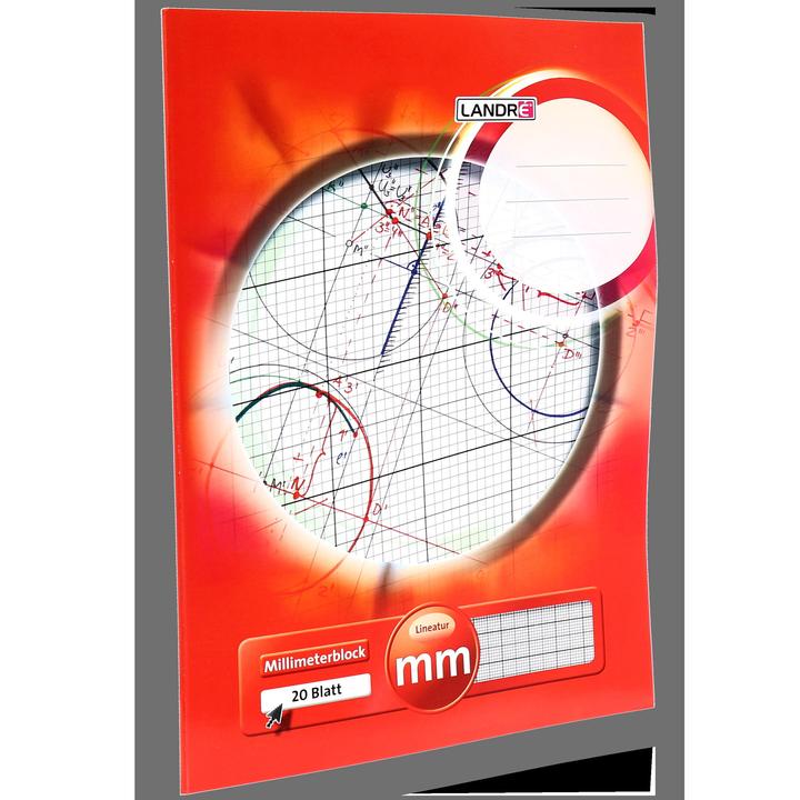 Produktbild Landré A3 kopfgeleimter Millimeterblock (A3)