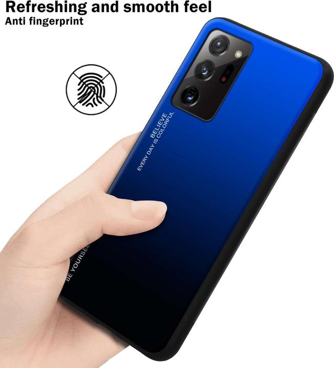 Image du produit Cadorabo Coque pour Samsung Galaxy NOTE 20 ULTRA TPU 2 Farben Glas (Samsung Galaxy Note 20 Ultra)