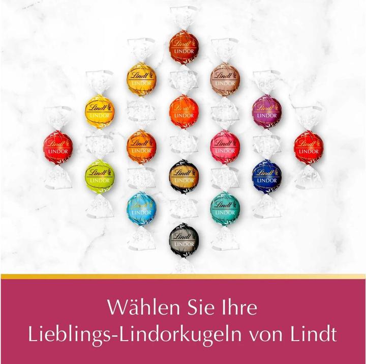 Actual product image Lindt Lindor balls raspberry & cream (200 g)