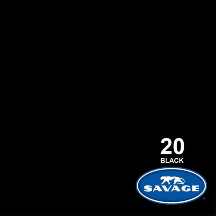 Produktbild Savage Hintergrund Papier 2.18 x 11 m Black (218 cm)
