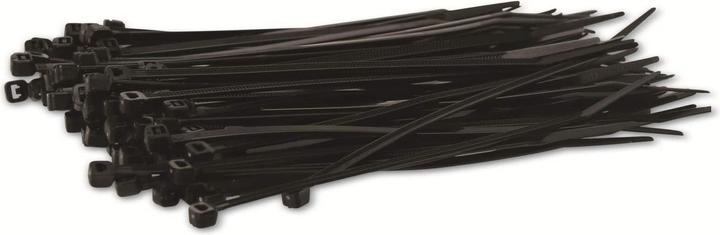 Actual product image KSS Range of cable ties polyamide 6.6, black, 150x3.6, UV-resistant, 100 pcs. (Plastic cable ties, 150 mm, 100 pcs.)